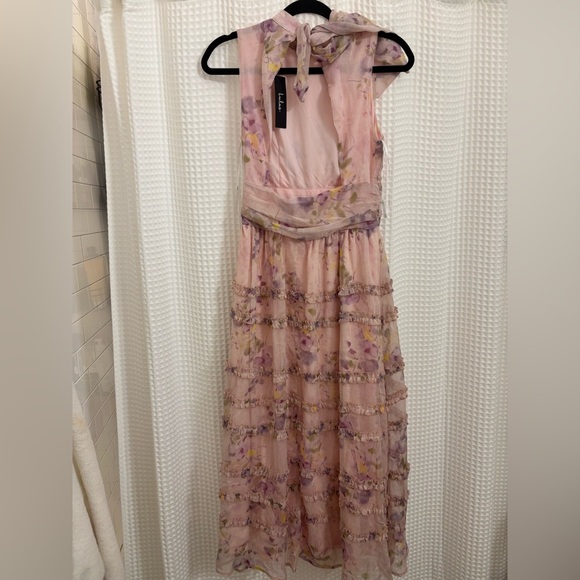 Lulu's Blush Floral Maxi Dress - Picture 2 of 5